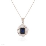 Regal Radiance Blue Pendant